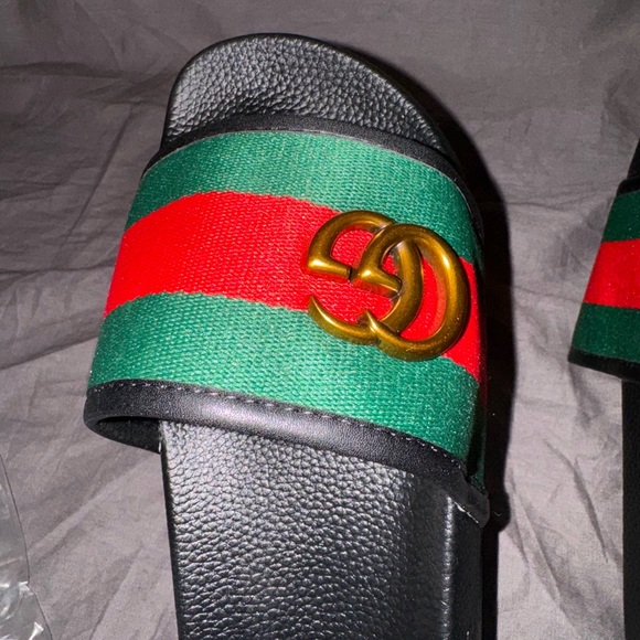 Striped sandals - double G - brand new! - Picture 10 of 12